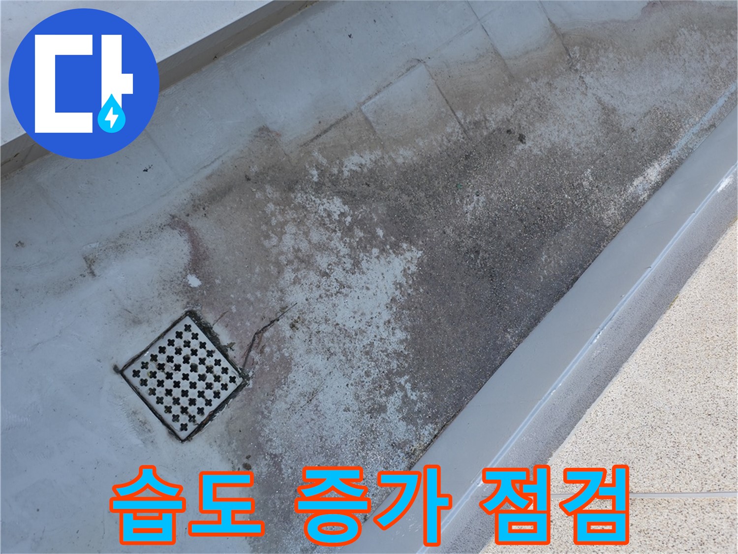 금천구 베란다 배수구 주변 습도 증가 - 누수 가능성을 꼼꼼하게 점검합니다.
