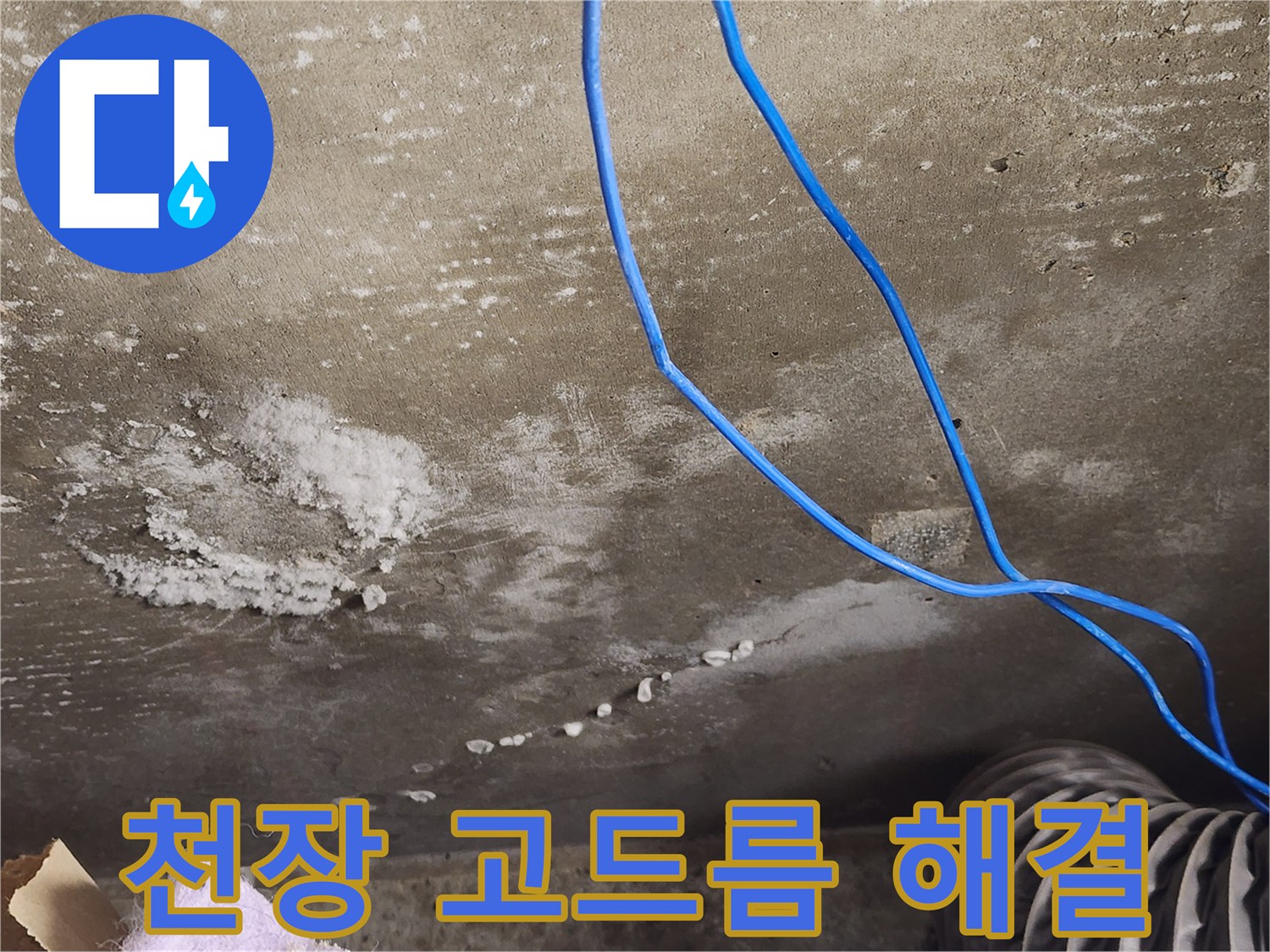 보정동 콘크리트 천장 - 고드름 누수 해결 - 따뜻하고 안전한 공간