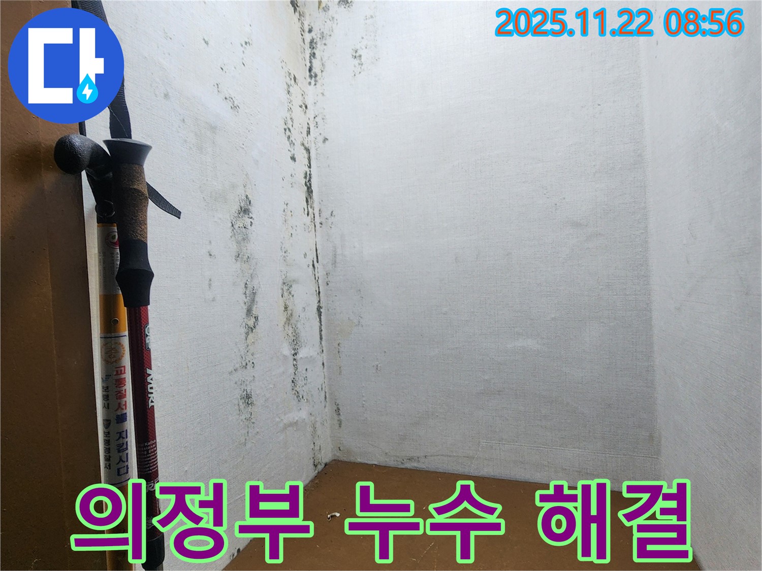 의정부 누수 해결 - 곰팡이 핀 벽 완벽 복구