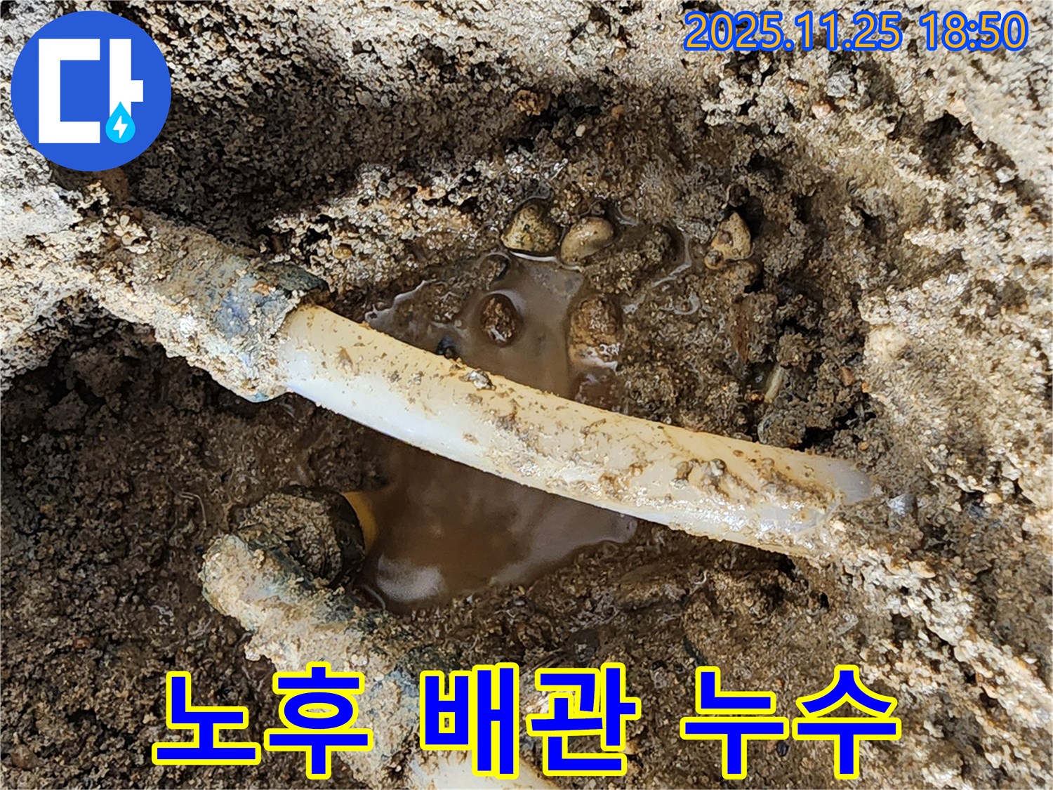 포천 신북면 누수 현장 - 노후 배관에서 발생한 누수를 꼼꼼하게 탐지하고 정확하게 수리합니다.