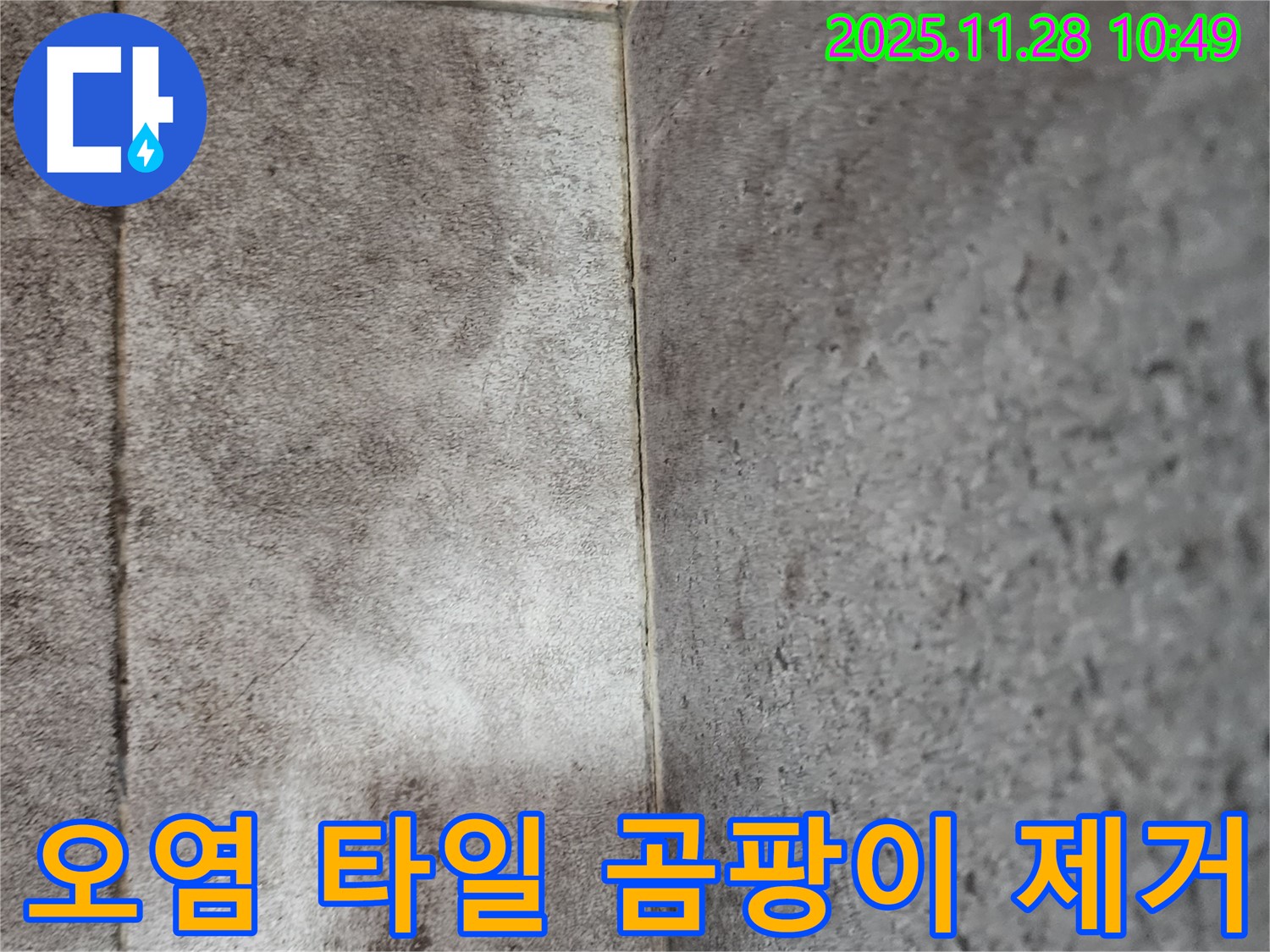 포천 신북면 금동리 욕실 - 곰팡이로 오염된 타일 곰팡이 제거로 깨끗하게 변신!