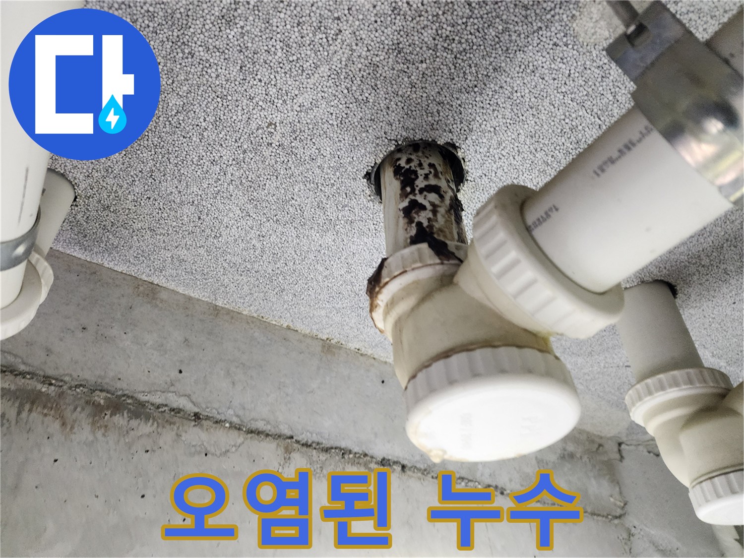 욕실 누수 해결 후 깨끗해진 모습 - 완벽하게 해결되었습니다.