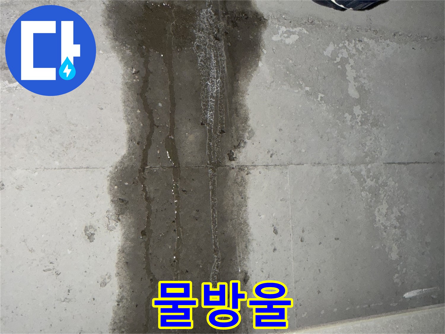 동두천 지행동 아파트 누수 - 천장에 맺힌 물방울