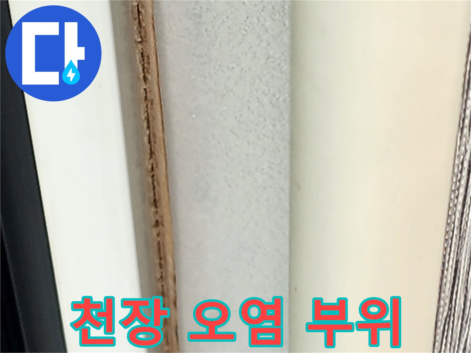 오염된-천장-벽지의-근접-사진