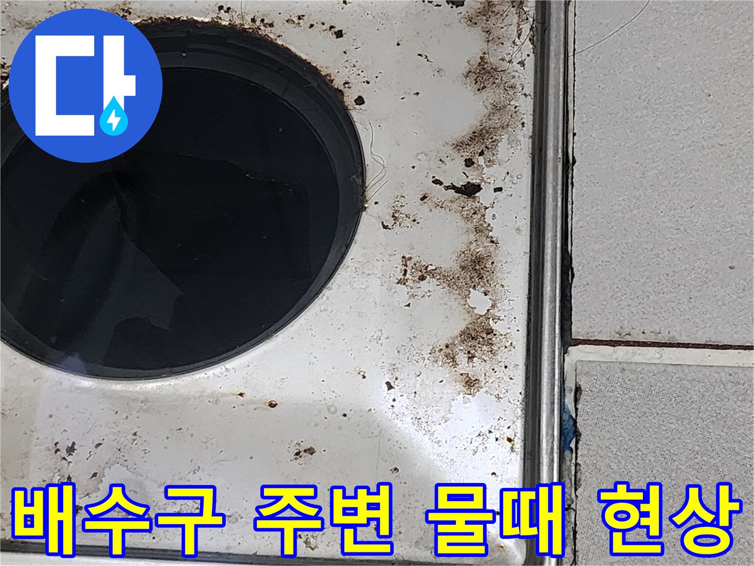 유가-주변의-심한-오염과-젖어있는듯한-흔적