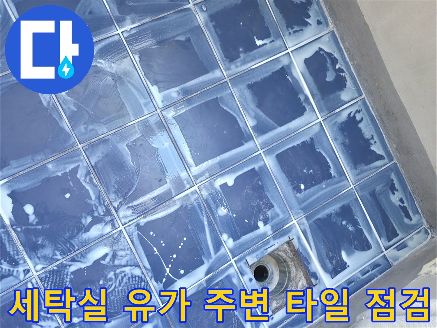 성동구 세탁실-배수구 유가 및 타일 마감 상태 확인