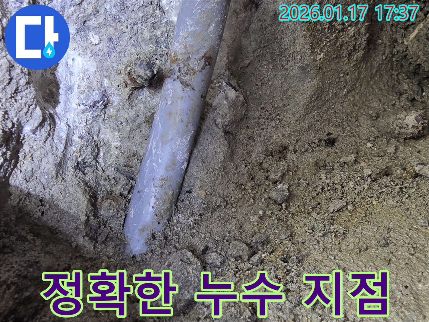 중랑구 면목동 누수 현장에서 정확하게 찾아낸 누수 지점 - 누수탐지 전문가의 실력을 확인하세요.