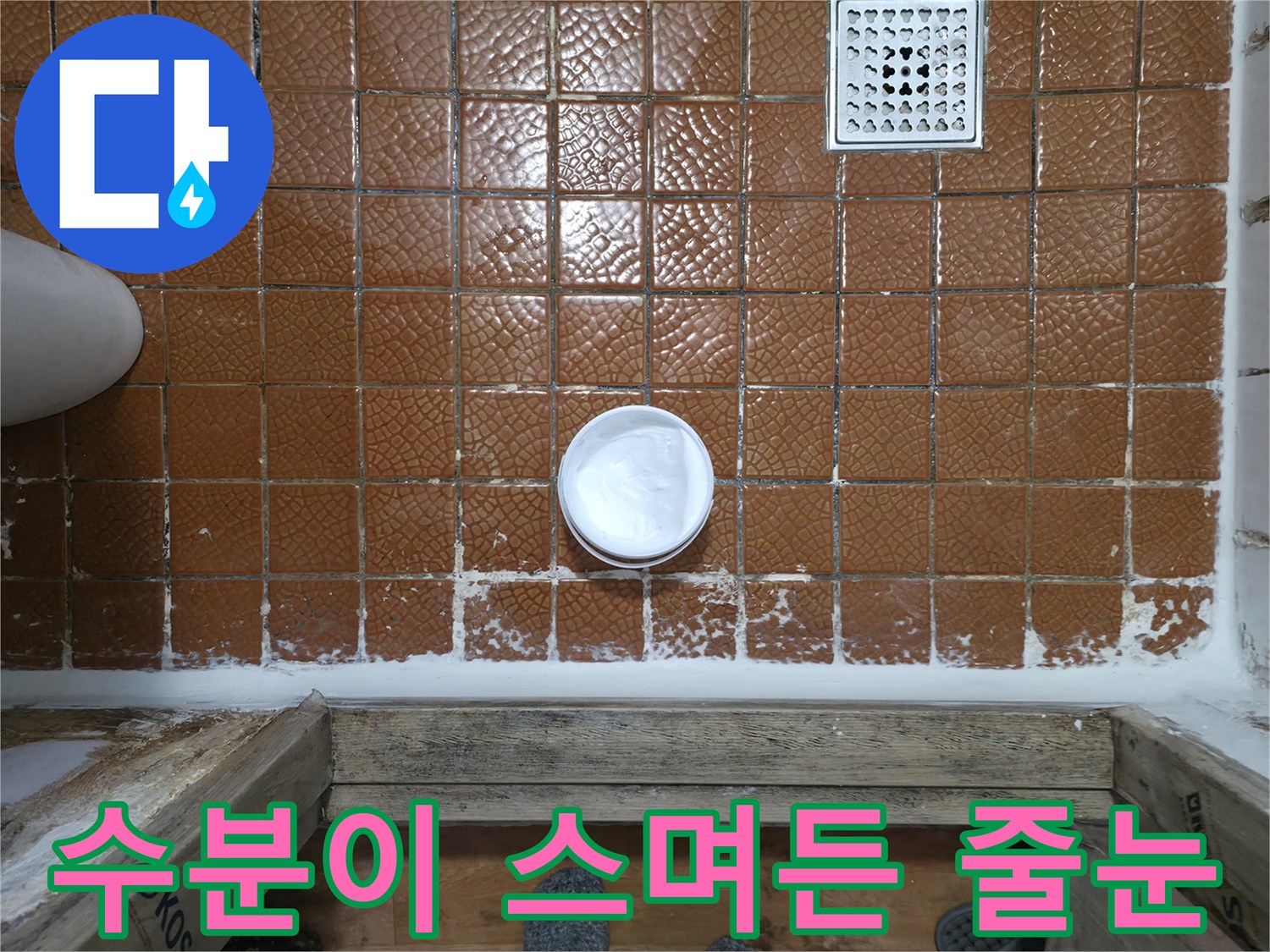 포천 일동면-욕실 타일 틈새 수분 침투 상태