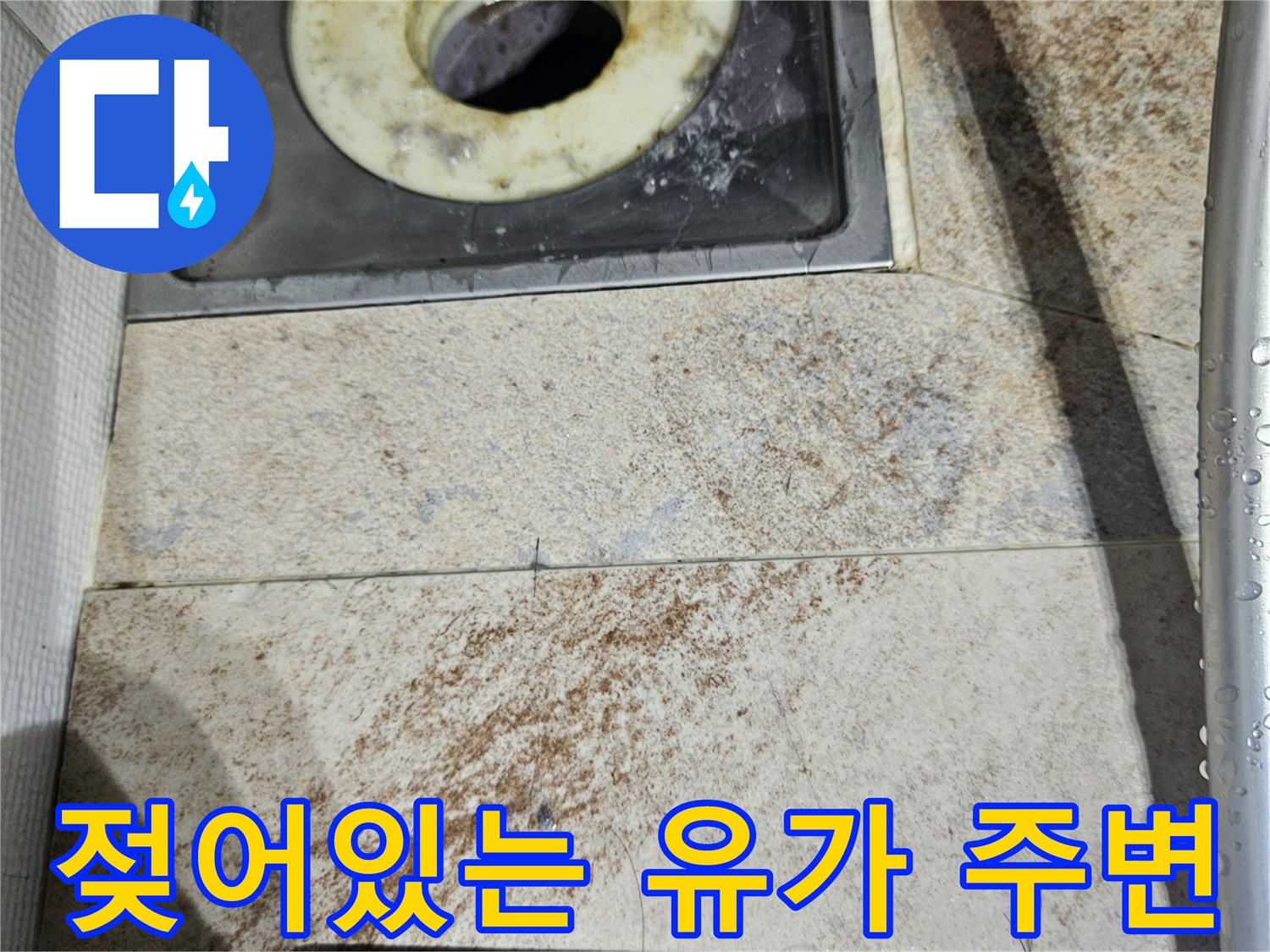 습기가-가득한-화장실-배수구-유가-부분