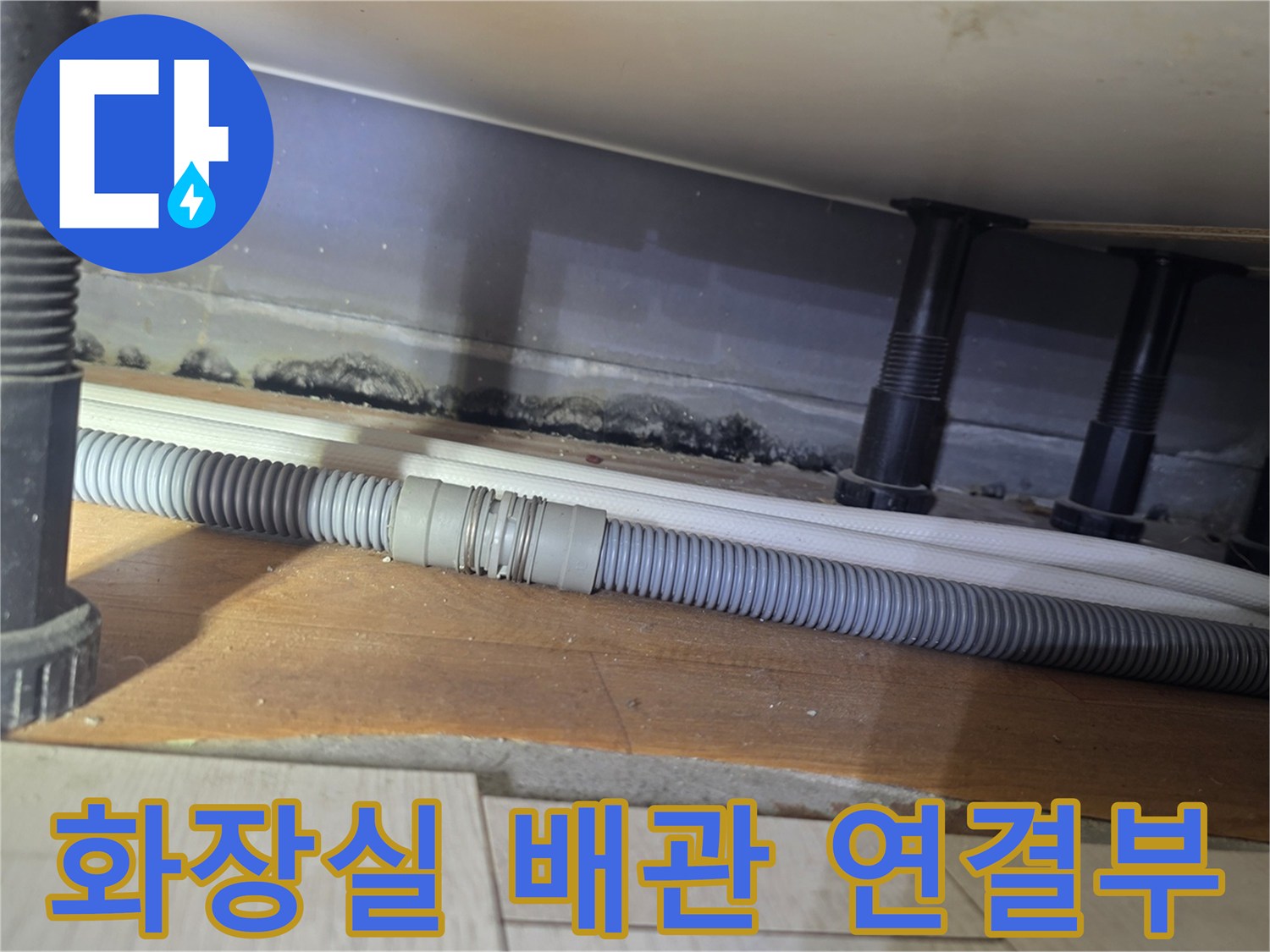 성동구-금호동-화장실-천장-하수배관-연결-부위-점검-사진