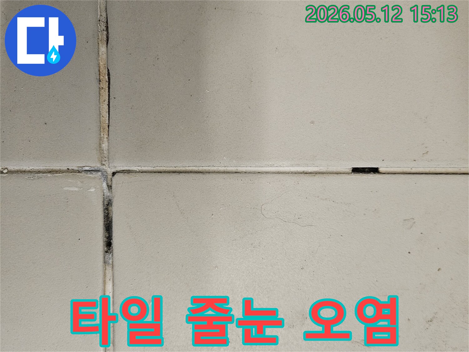지속적인-습기로-인해-타일-줄눈에-발생한-곰팡이-현상을-촬영한-이미지입니다