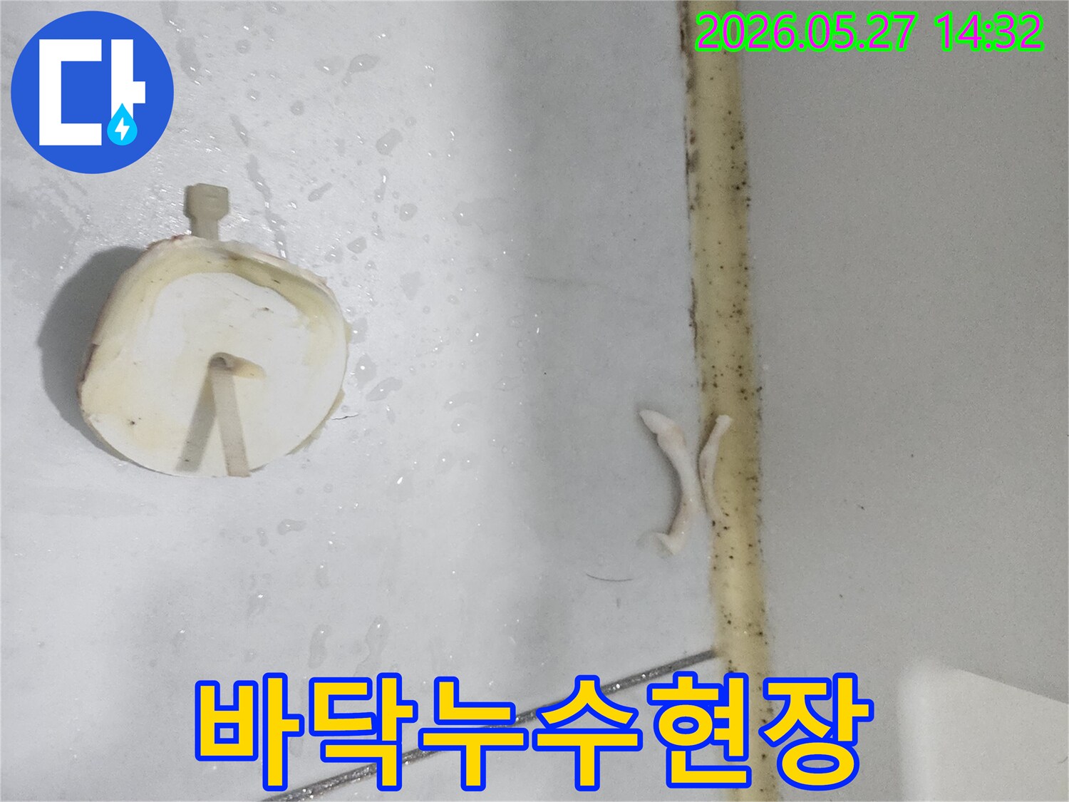 오염되고-손상된-욕실-실리콘과-배수구-마개-주변의-습한-상태를-보여주는-이미지입니다