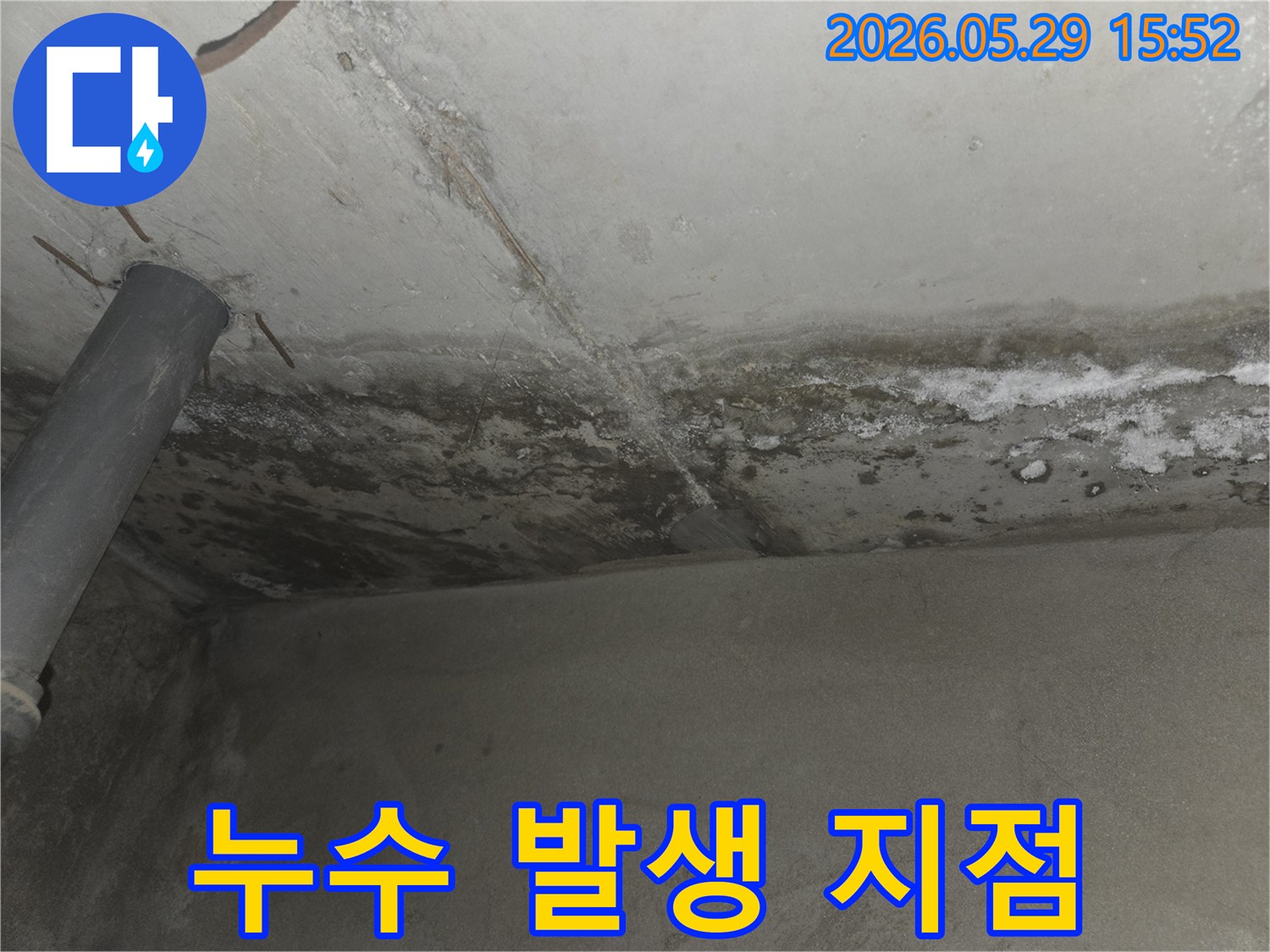 노원구-상계동-아파트-천장에서-누수가-발생한-지점을-육안으로-확인하는-모습