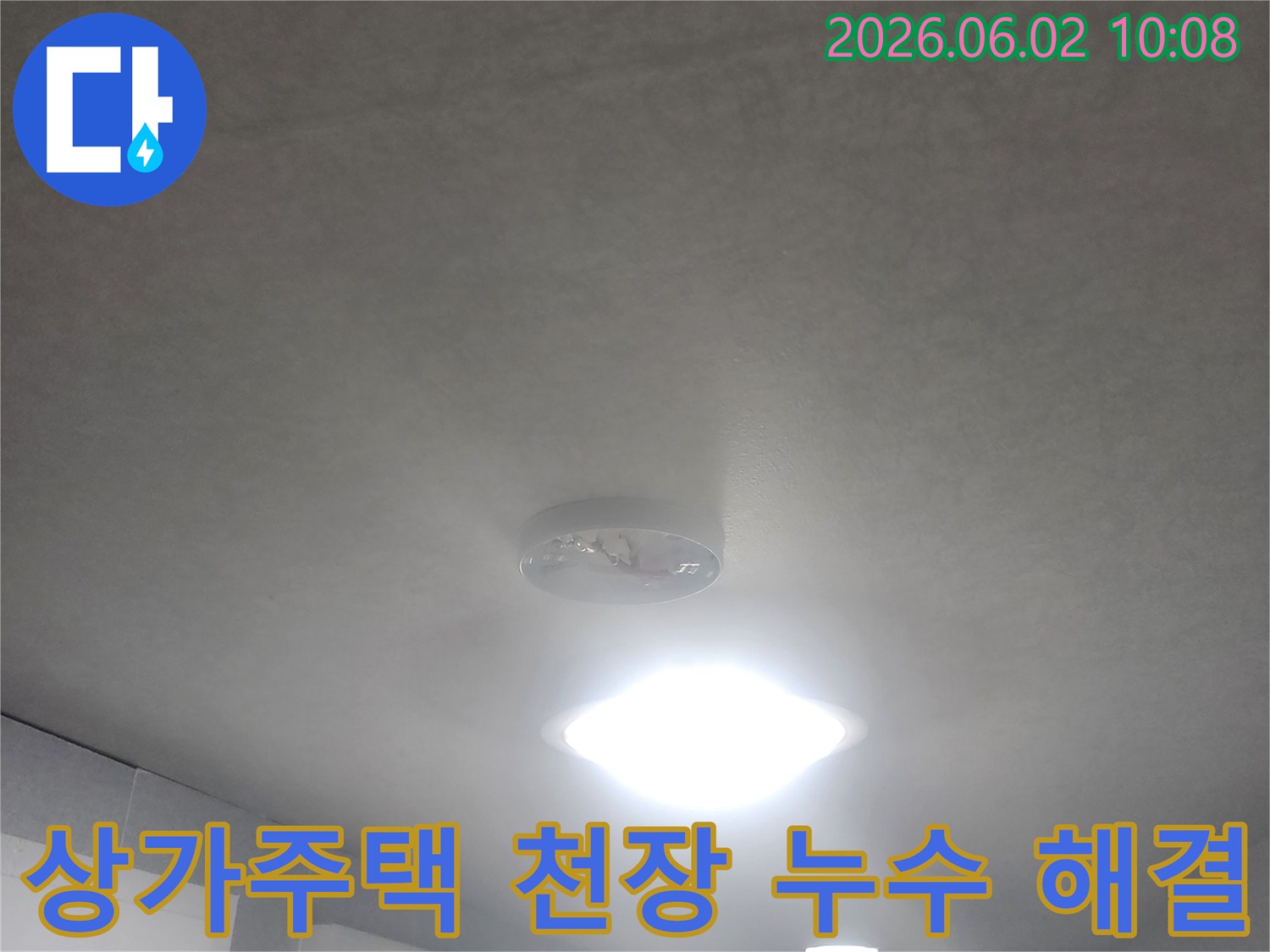 서울 중구 퇴계로 상가주택 1층-천장에서 물이 떨어지는-누수 현장을-정밀하게 탐지하고 해결하는 모습