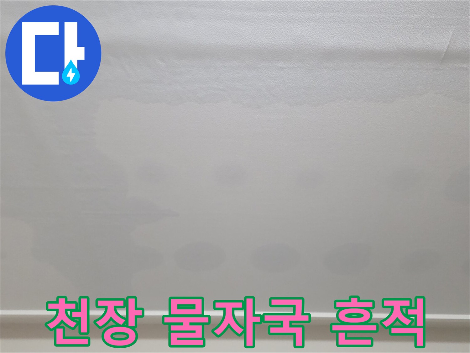 일산서구 아파트-광범위하게 퍼진 천장 누수 얼룩