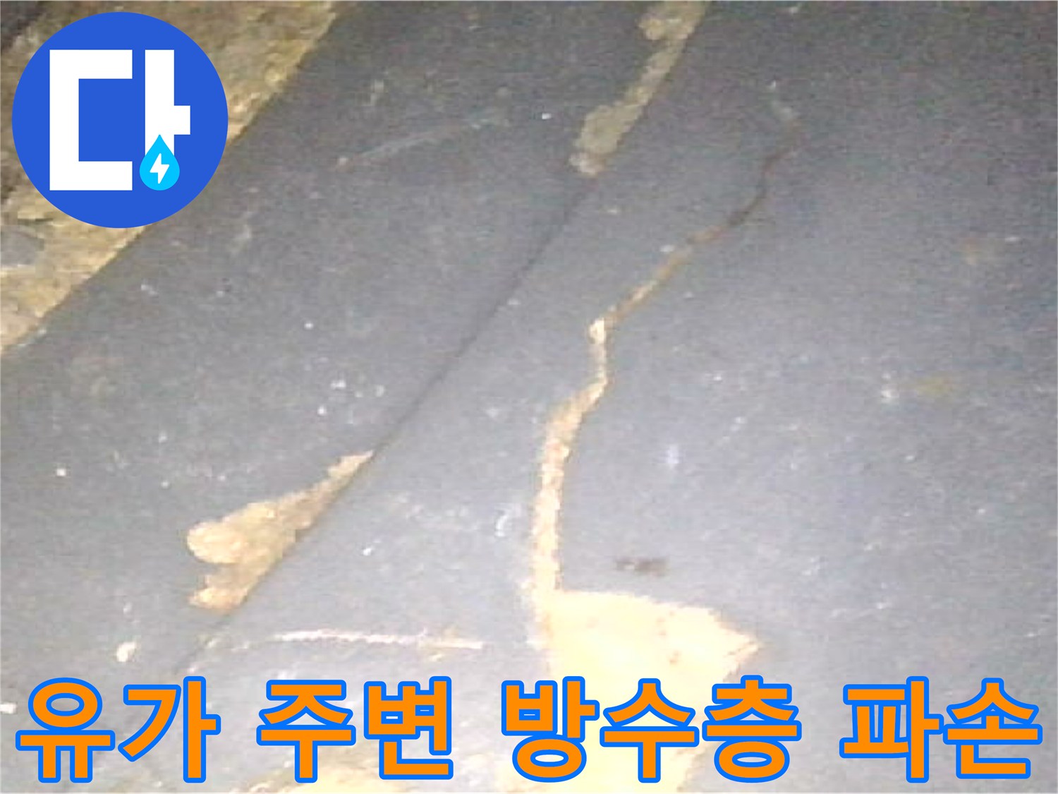 욕실-배수구-주변의-벌어진-타일-틈새와-이물질