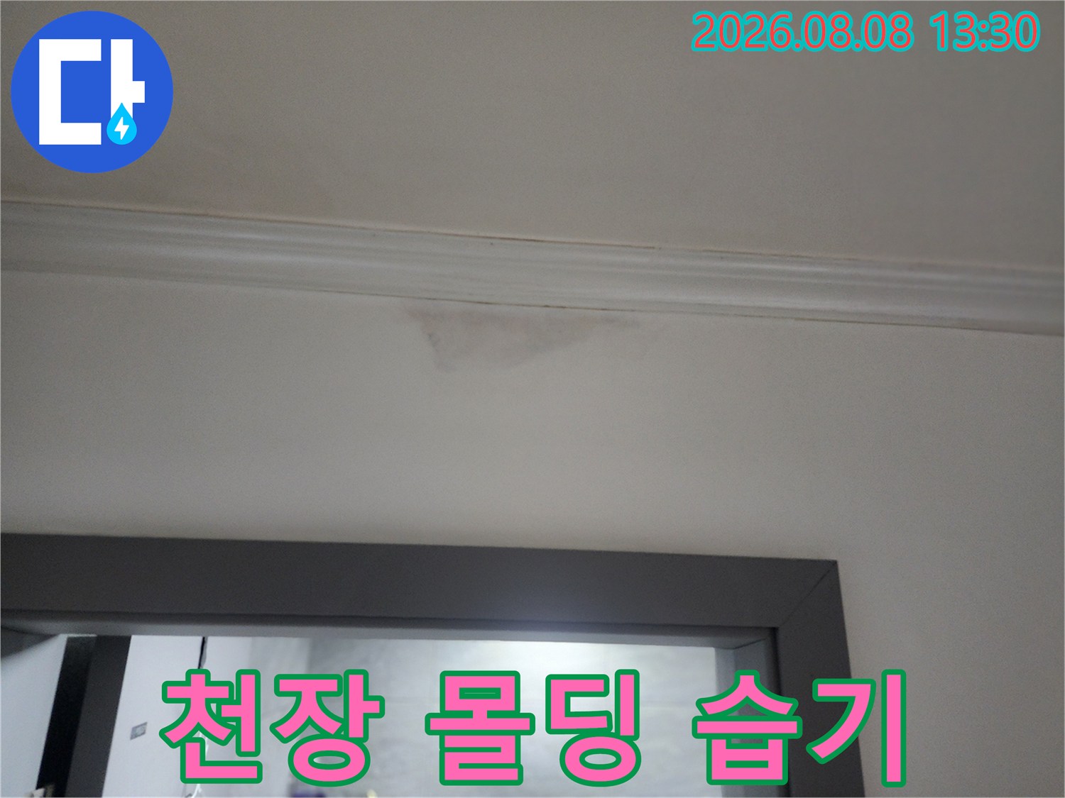 하계동 아파트 천장 벽면의 누수 얼룩과 젖은 흔적 상세 정보