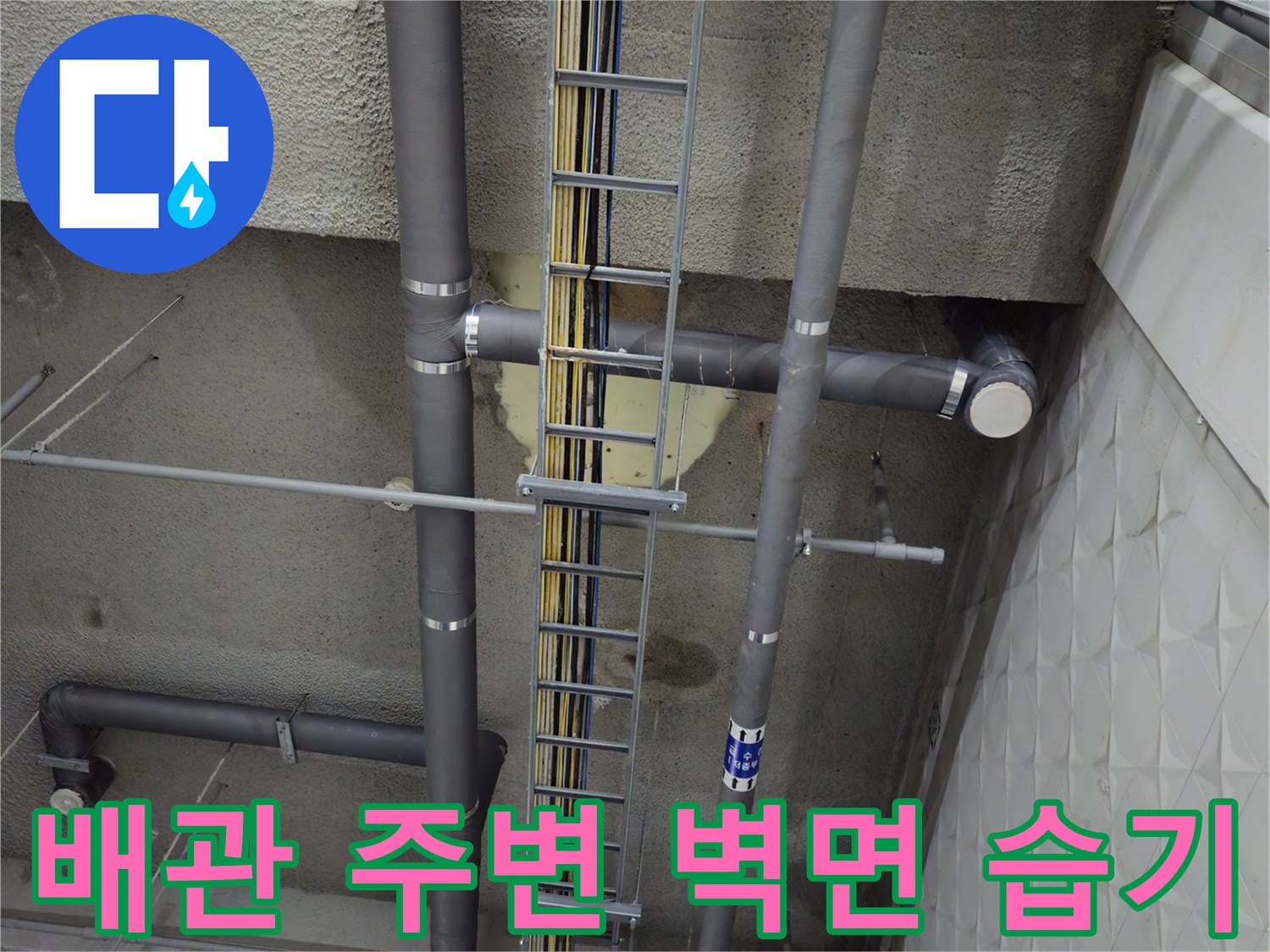지하-주관-배관-및-벽면-습기-상태-사진