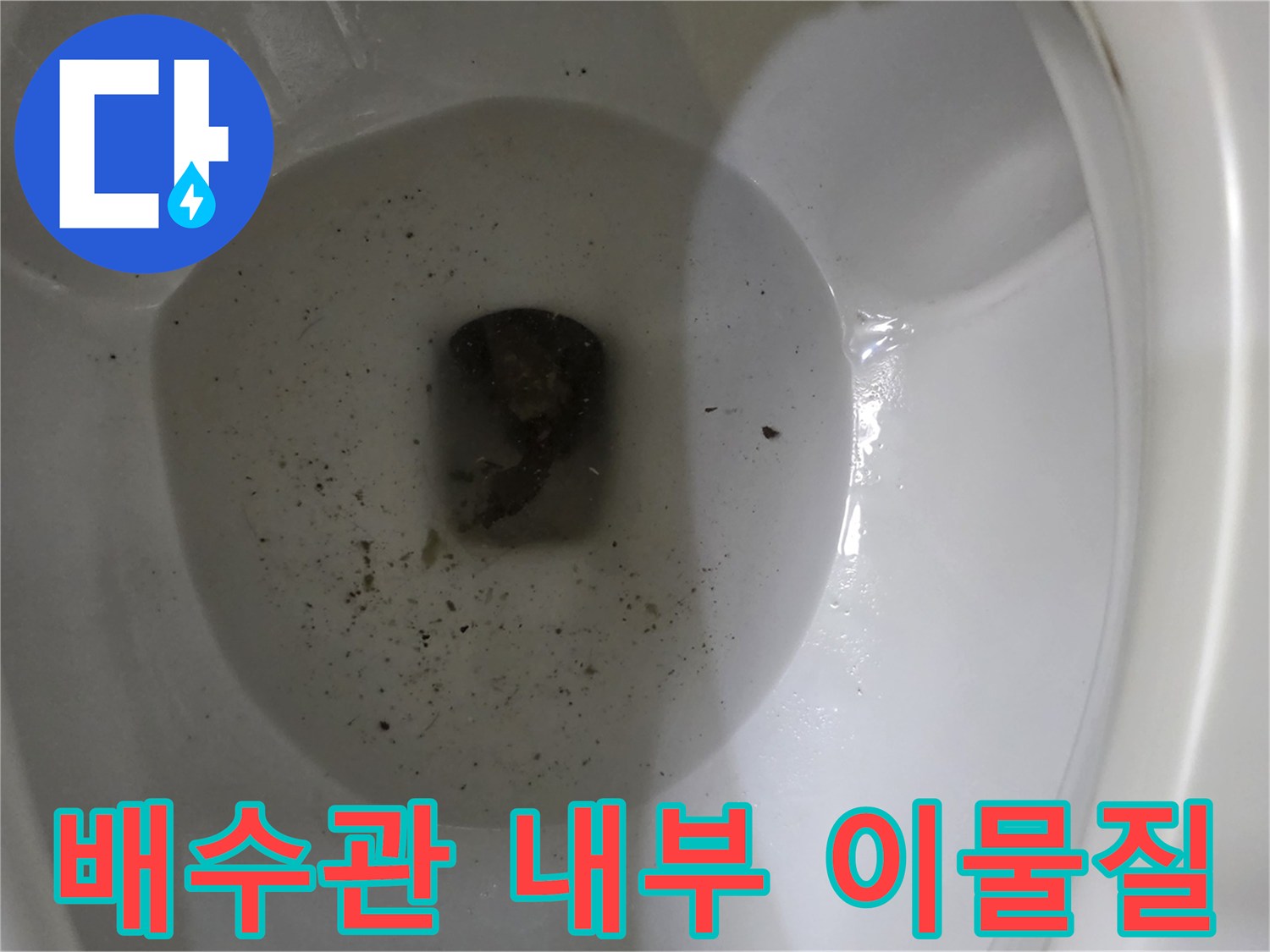 배수관-속에-가득한-이물질-덩어리