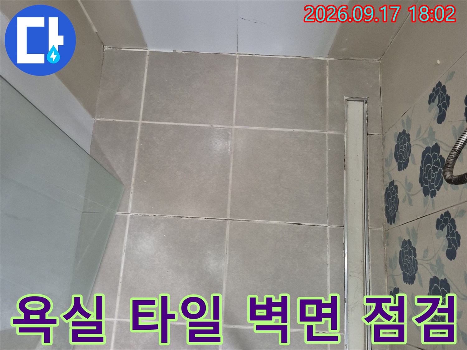 화성시 반송동-욕실 내부 타일 벽면 상태 확인